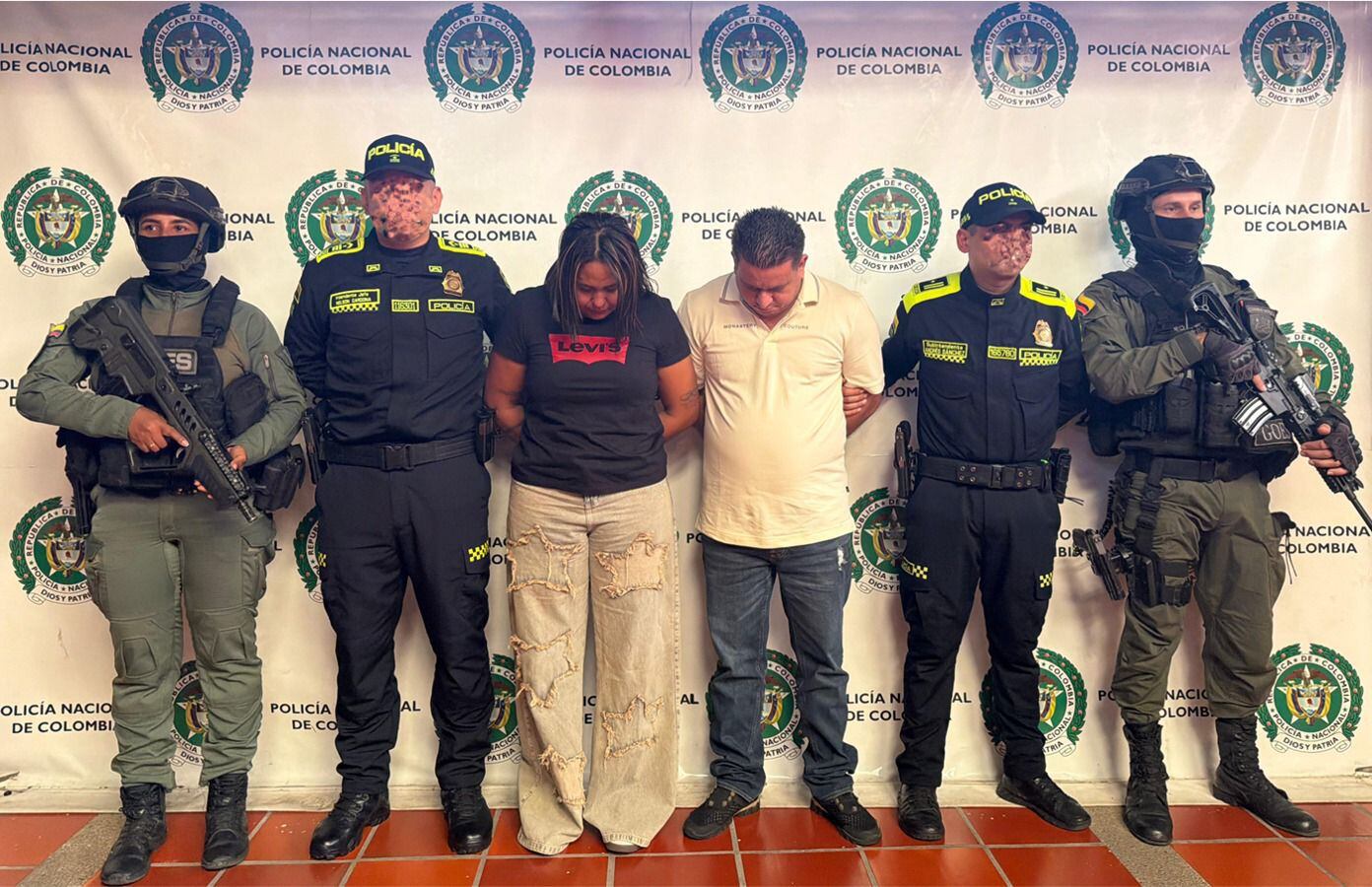 Capturan en Bucaramanga a cabecillas de red de narcotráfico vinculada a ELN: enviaban cocaína a EEUU. Foto: suministrada.