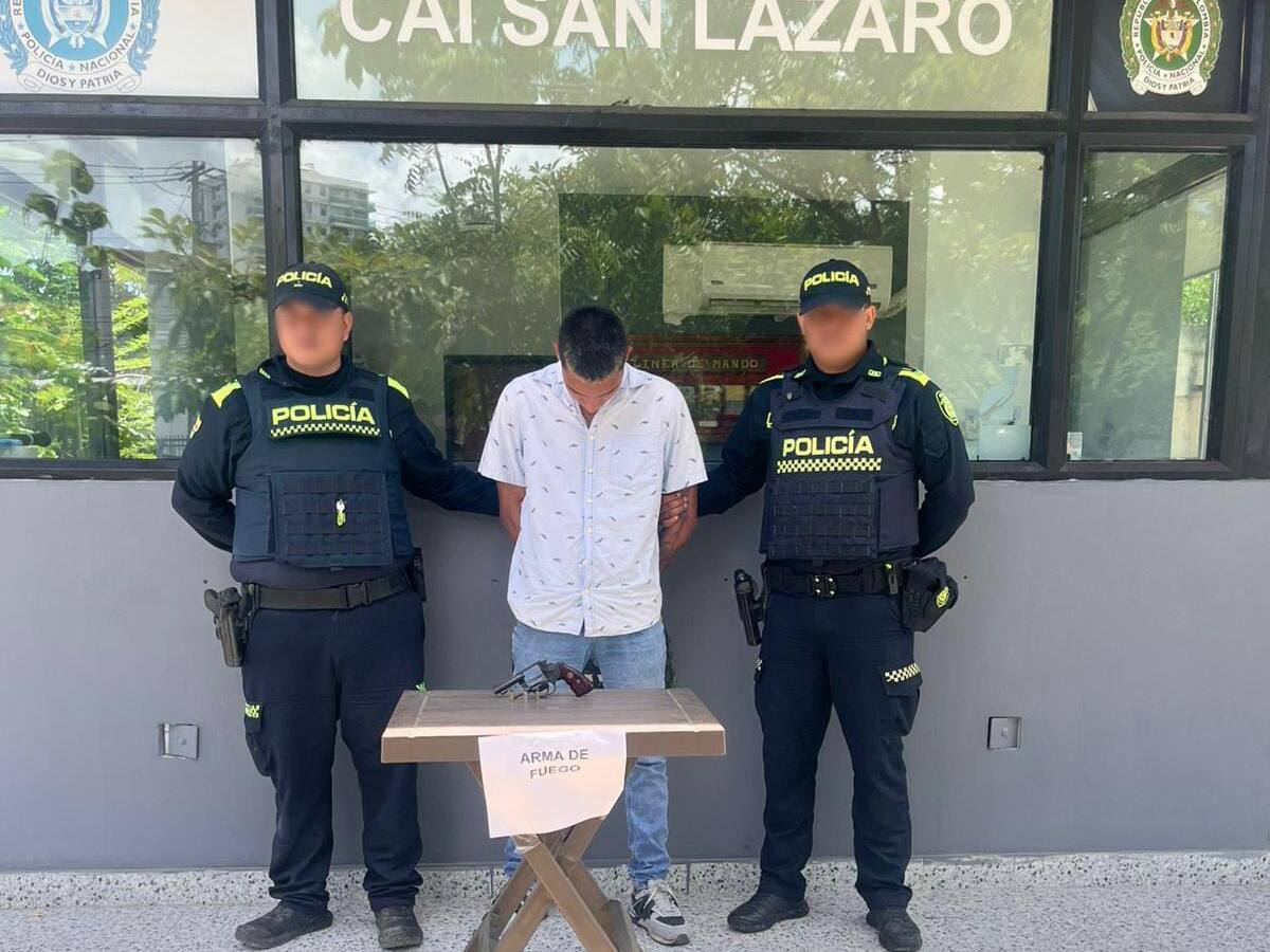 Tres presuntos delincuentes fueron capturados en Cartagena con armas de fuego ilegales