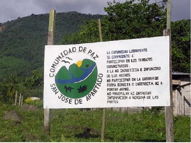 Comunidad de Paz en San José de Apartadó, Urabá antioqueño. Foto: CRIC.