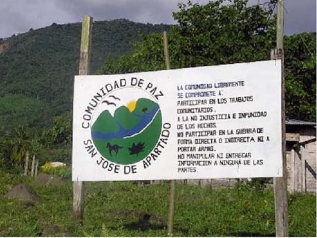 Comunidad de Paz en San José de Apartadó, Urabá antioqueño. Foto: CRIC.