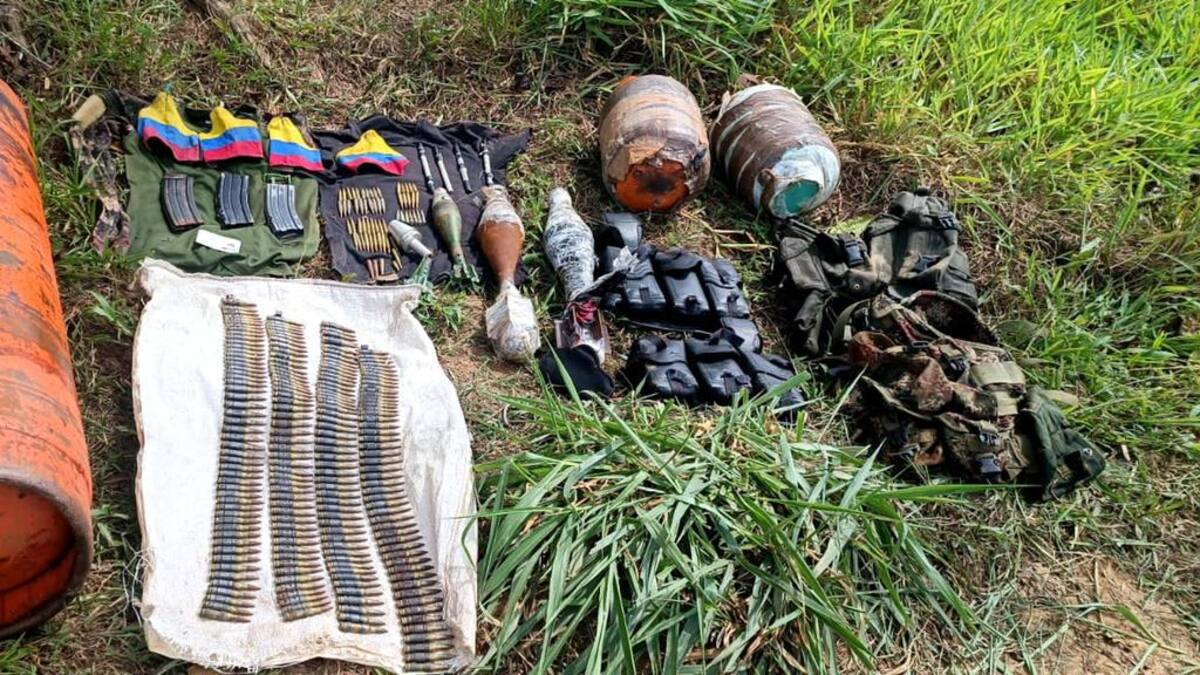 Material de Guerra fue incautado a grupos residuales en Putumayo
