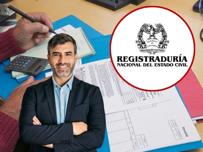 Imagen de referencia, foto Gettyimages, Canva y logo de la Registraduría Nacional del Estado Civil.