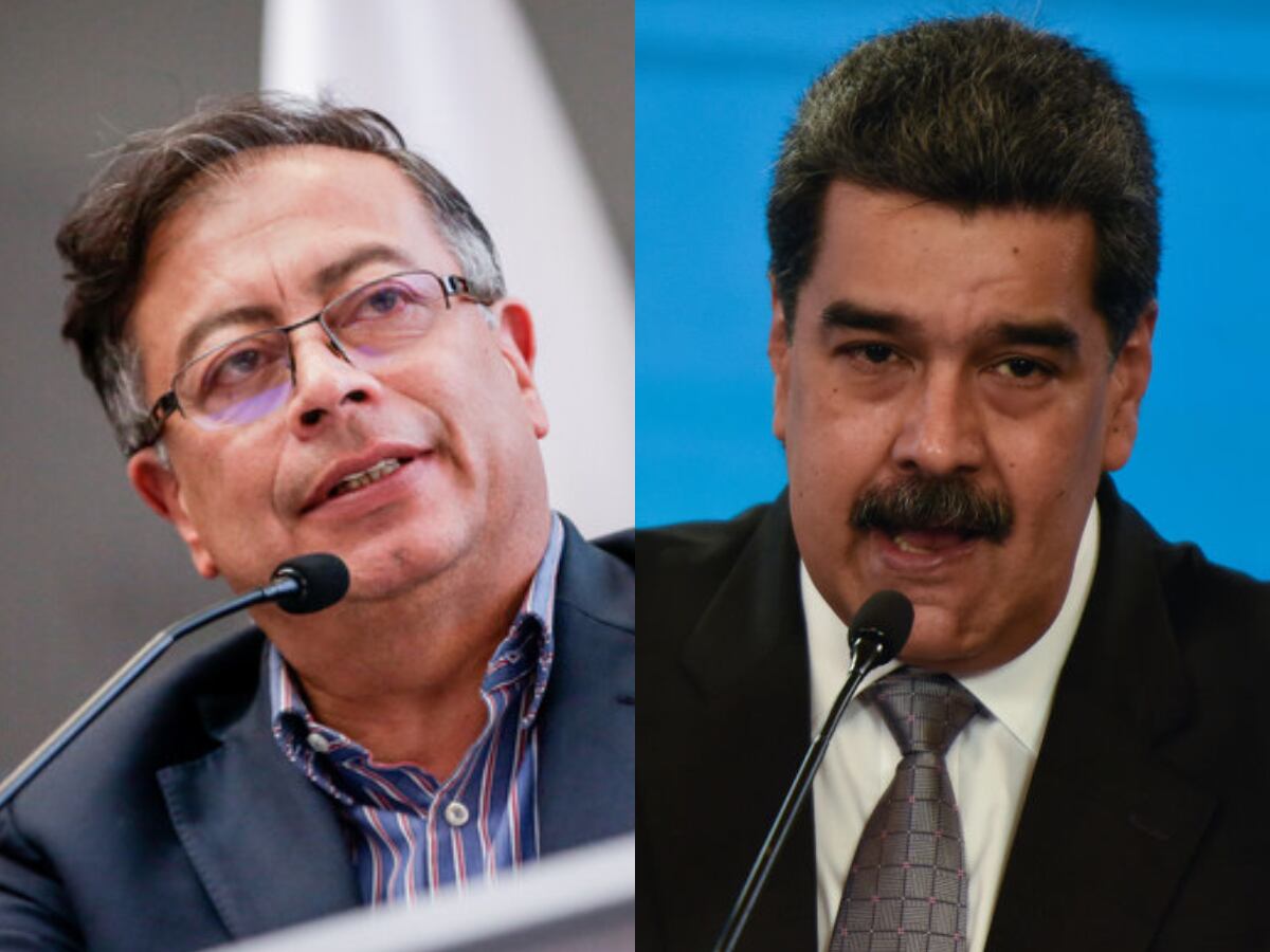 Gustavo Petro y Nicolás Maduro.