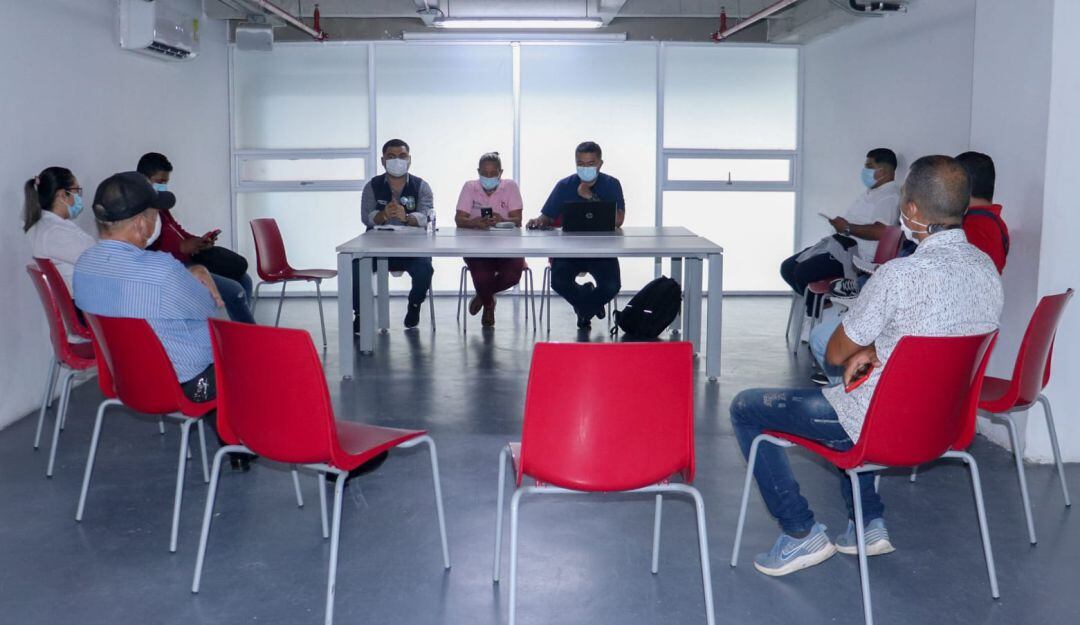 Reunión con transportadores de Soledad