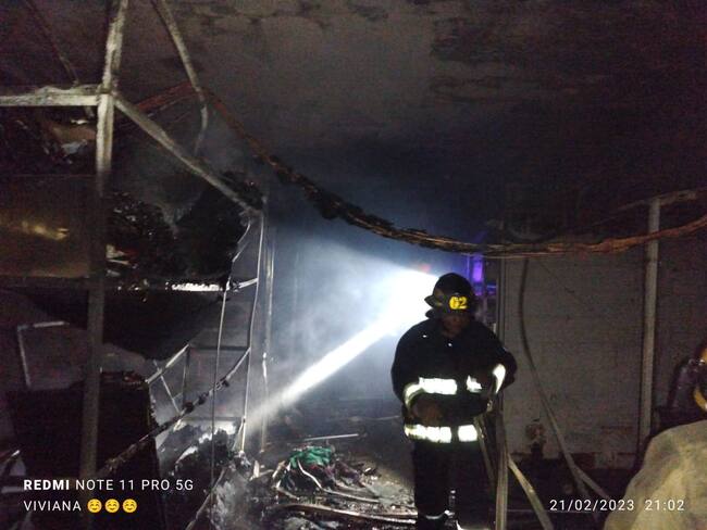 Siete locales del Centro Comercial Los Comuneros, afectados.