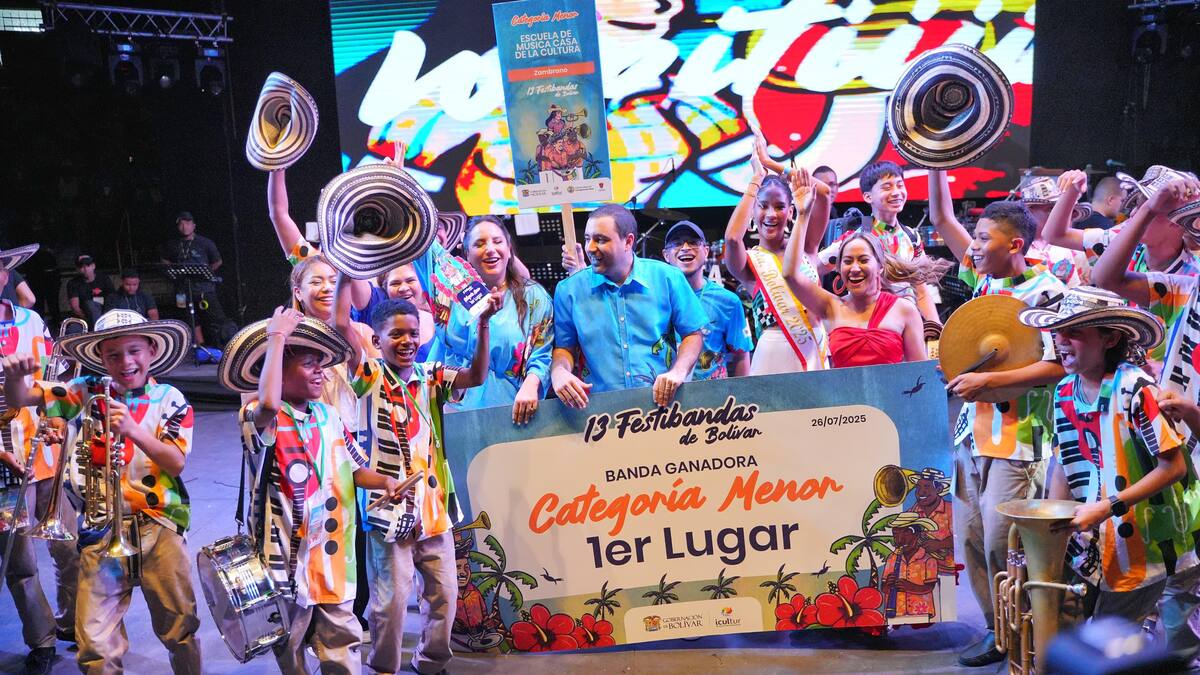Zambrano y San Jacinto del Cauca: ganadores del Festibandas 2025 en Cartagena