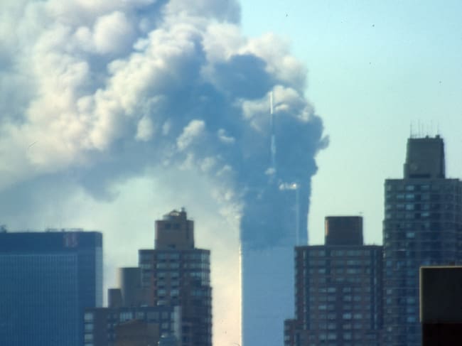 Ataque las Torres Gemelas (World Trade Center) el 11 de septiembre del 2001. Foto: Getty Images.