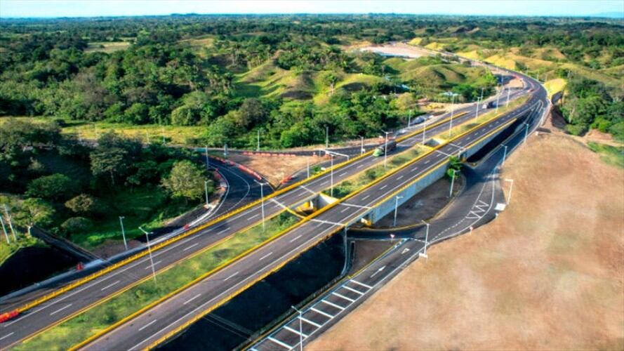 el Intercambiador de Caño Alegre, obra que hace parte del proyecto final de la Ruta del Sol, Sector 2. . Foto: Colprensa