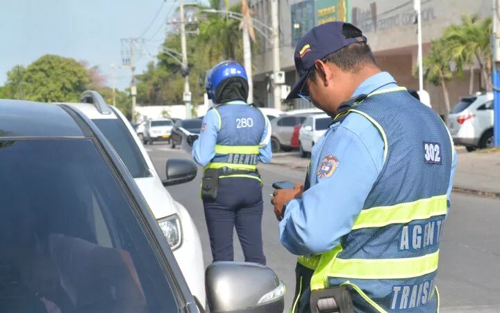 Agente de tránsito de Cartagena. // Alcaldía de Cartagena