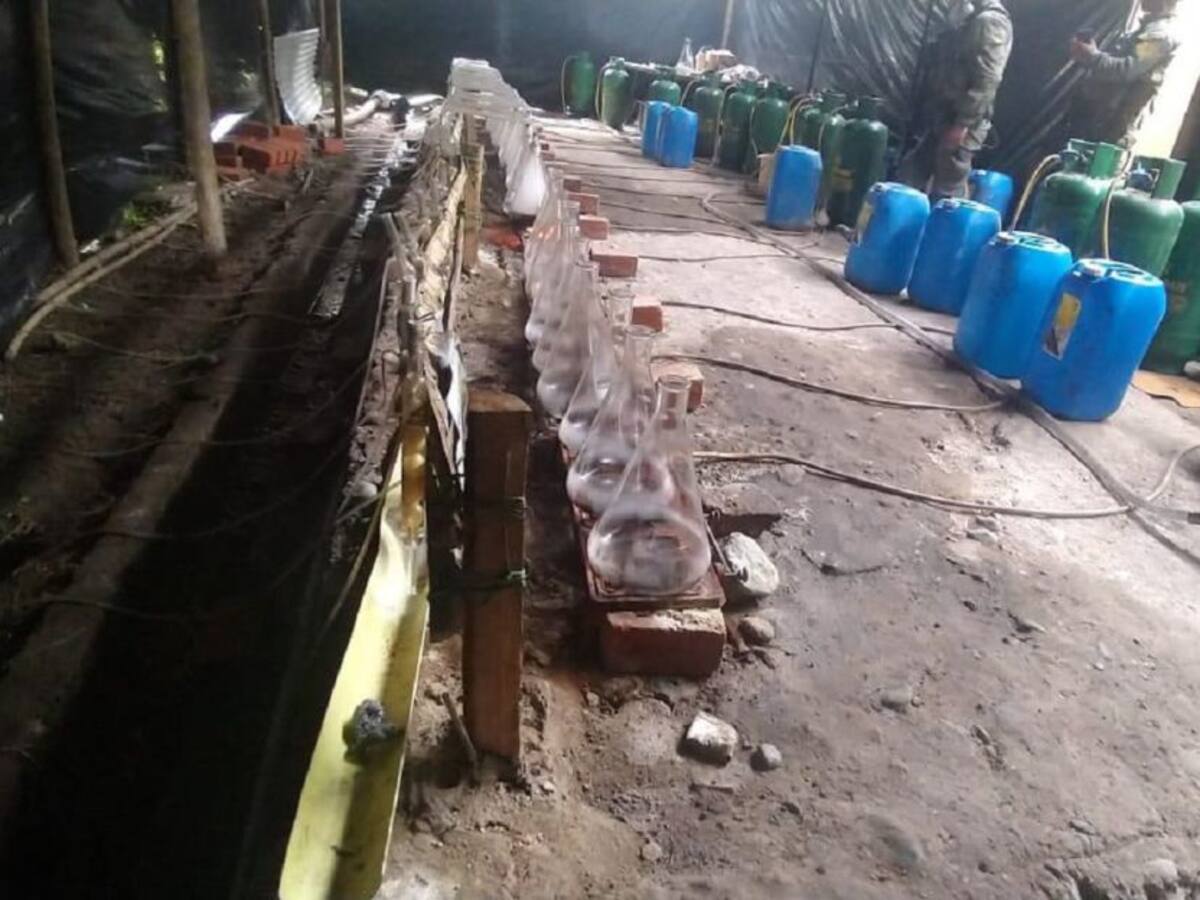 Destruyen laboratorio donde se elaboraban químicos para producir cocaína