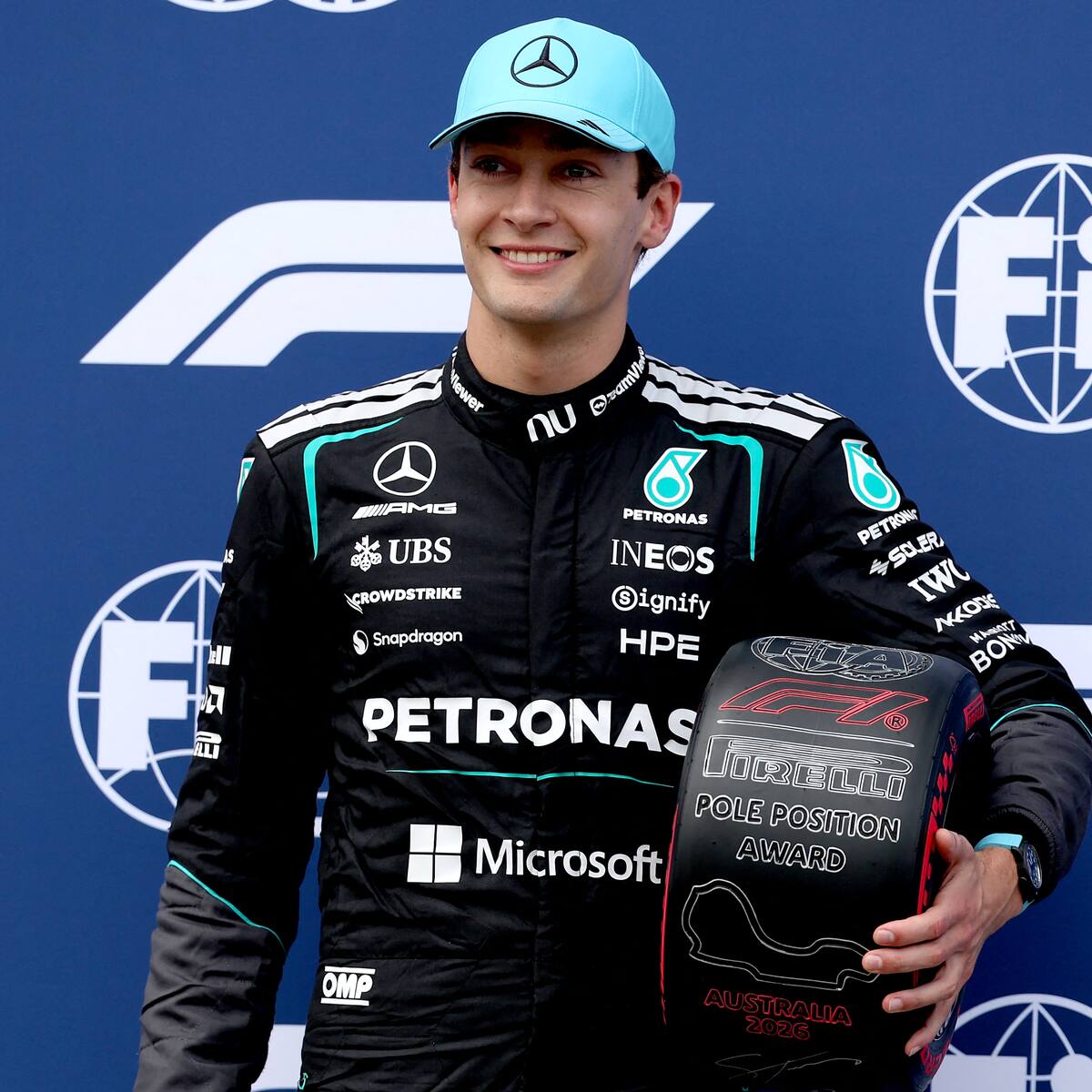 George Russell de Mercedes logra la pole position del GP de Australia de Fórmula 1