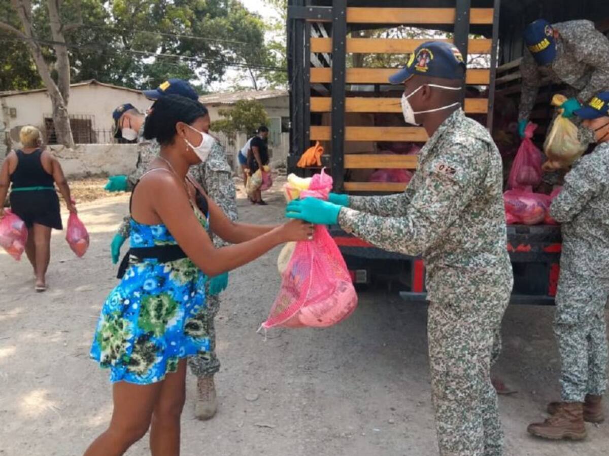 Localidad 1 de Cartagena recibe mercados de la ENAP