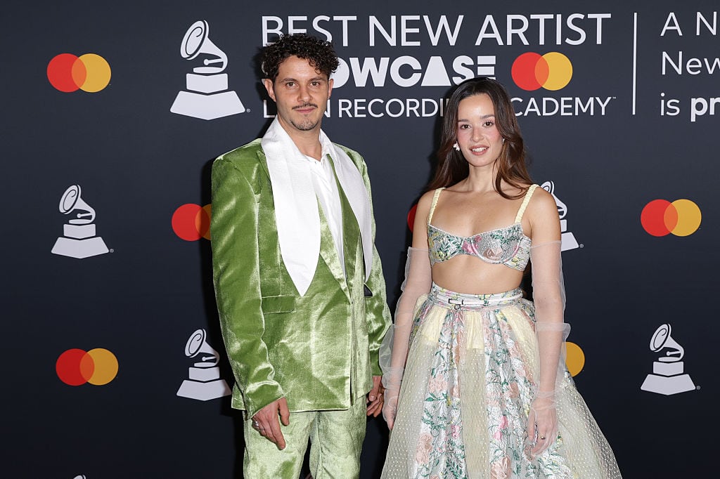 LAS VEGAS, NEVADA - NOVEMBER 11: (L-R) Santiago Periné and Catalina García of Monsieur Periné attend the Best New Artist Showcase during the 26th Annual Latin Grammy Awards on November 11, 2025 in Las Vegas, Nevada. (Photo by John Parra/Getty Images for The Latin Recording Academy)