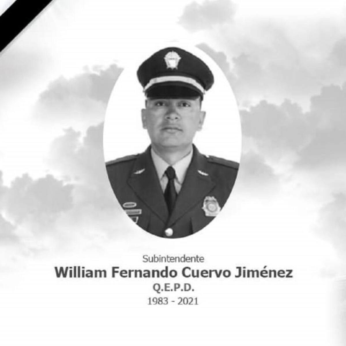 Policía tunjano perdió la vida en el accidente de helicóptero en Subachoque