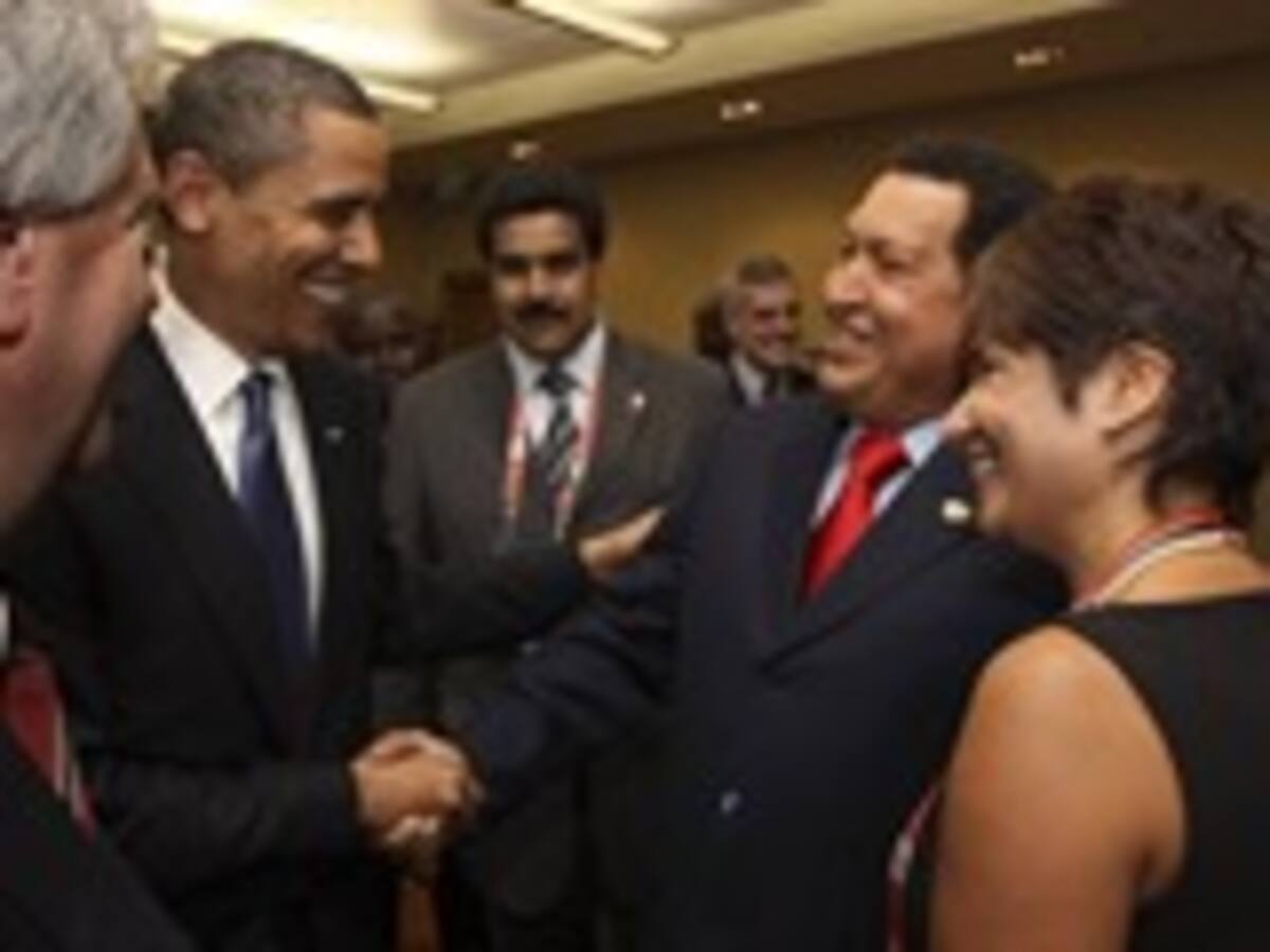 “I want to be your friend” ( quiero ser tu amigo ), le dijo el presidente Chávez a Obama.