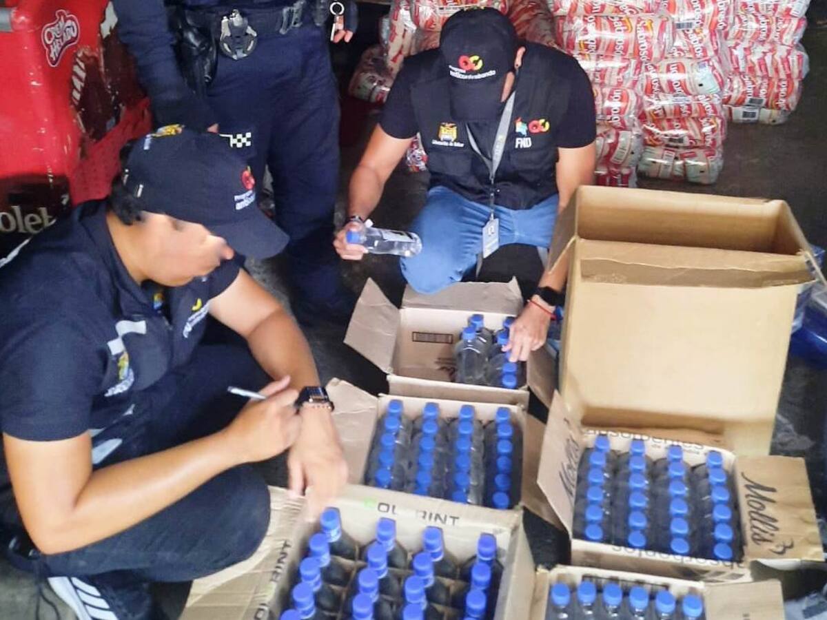 145 botellas de licor y 1.050 cajetillas de cigarrillos fueron aprehendidas en Turbaco