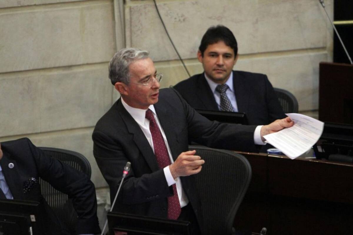 El senador del Polo Democrático Iván Cepeda fue el citante del debate en el Congreso donde pretende demostrar los nexos de Álvaro Uribe con ilegales.