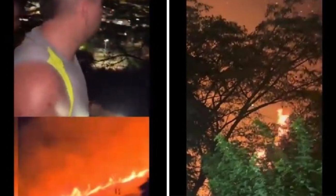 Ciudadanos y bomberos ayudaron a apagar incendio forestal de gran magnitud en Bucaramanga.