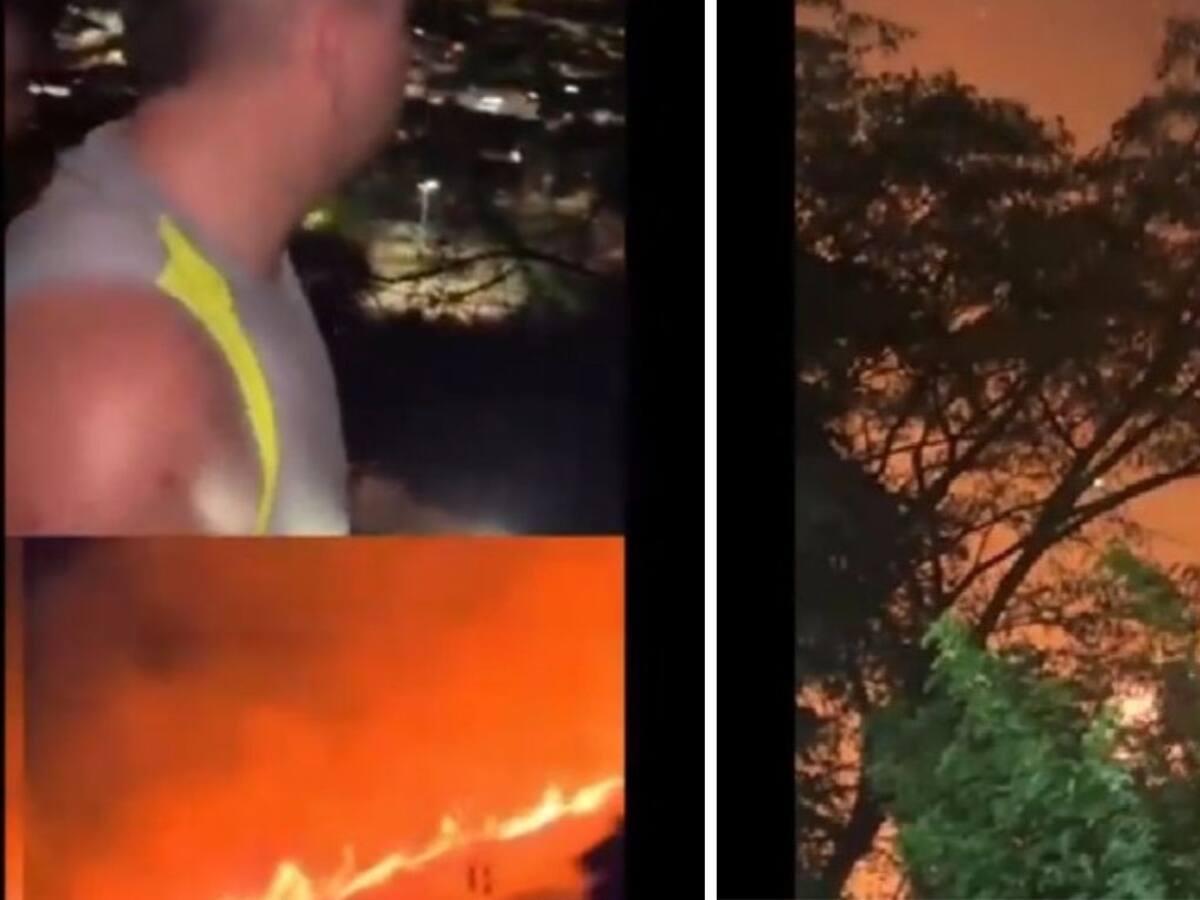 Jóvenes ayudaron a apagar incendio forestal cerca a la UIS