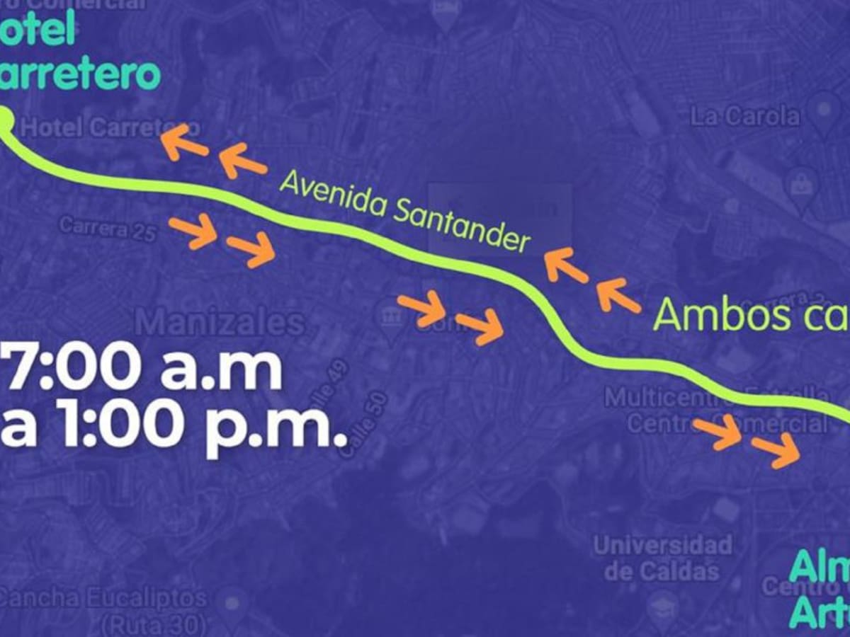 El domingo 12 de diciembre no habrá ciclovía en Manizales