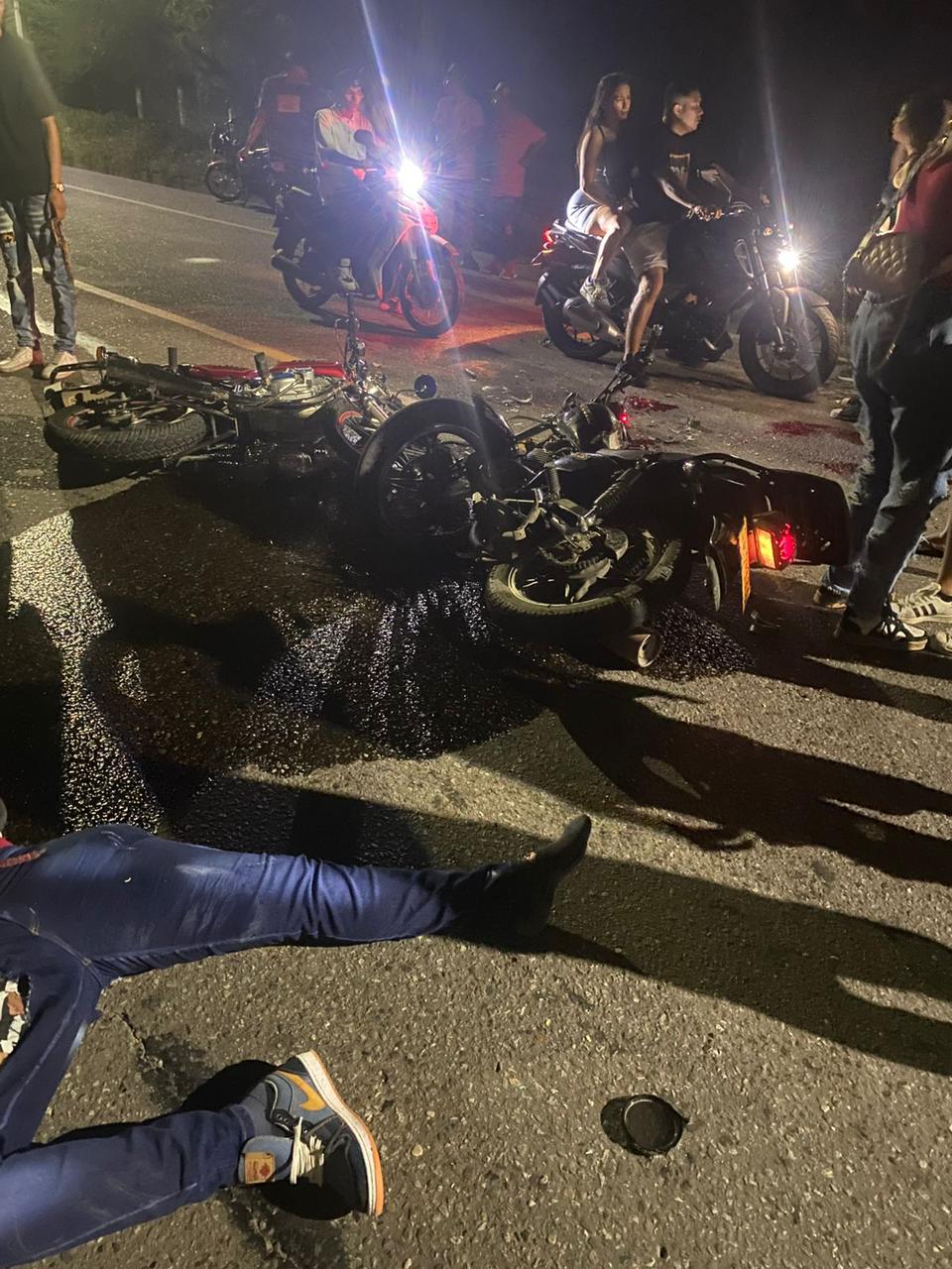 Accidente de tránsito en la vía El Zulia-Cornejo. / Foto: Cortesía.