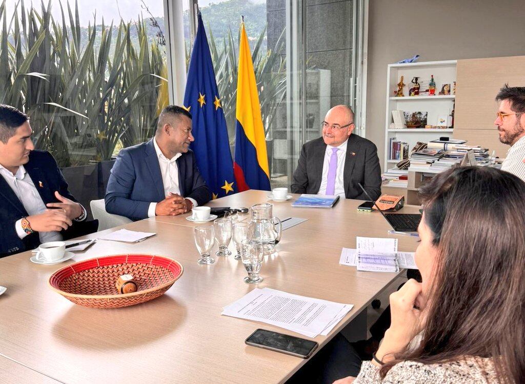 Reunión Embajador de Unión Europea y autoridades de Nariño. Foto: Embajada UE-Colombia 