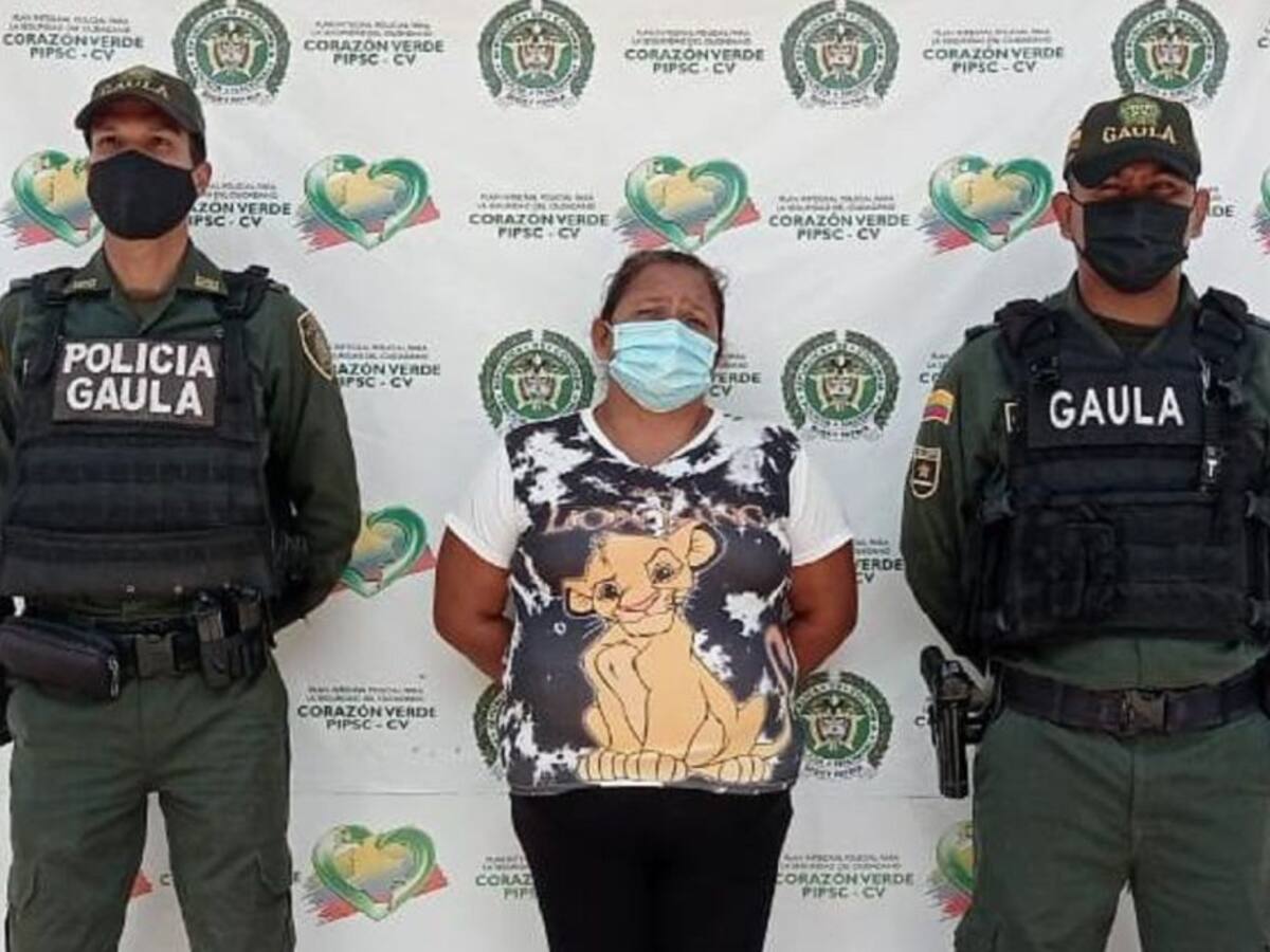 Capturaron a mujer que cobraba extorsiones contra comerciantes en Bolívar