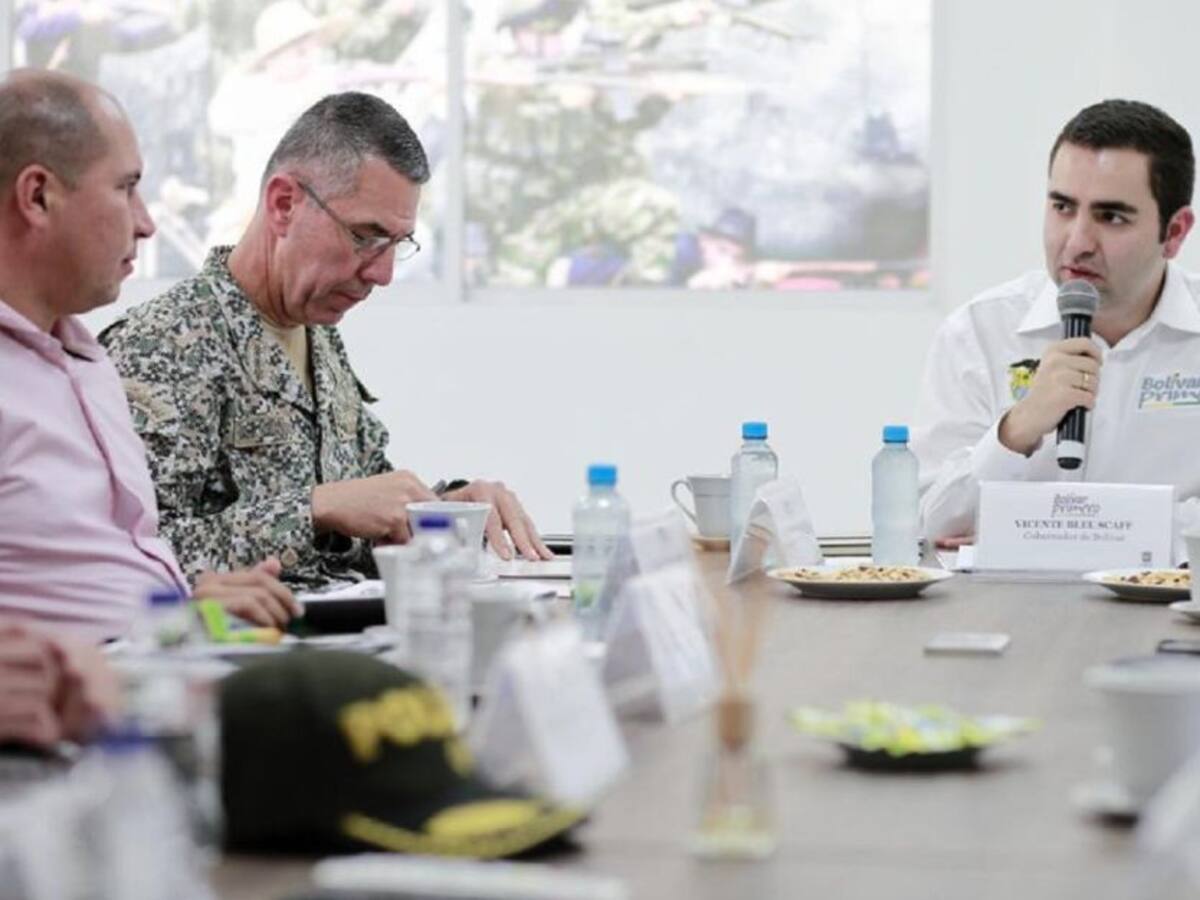 Vicente Blel lideró primer Consejo de Seguridad en el sur de Bolívar
