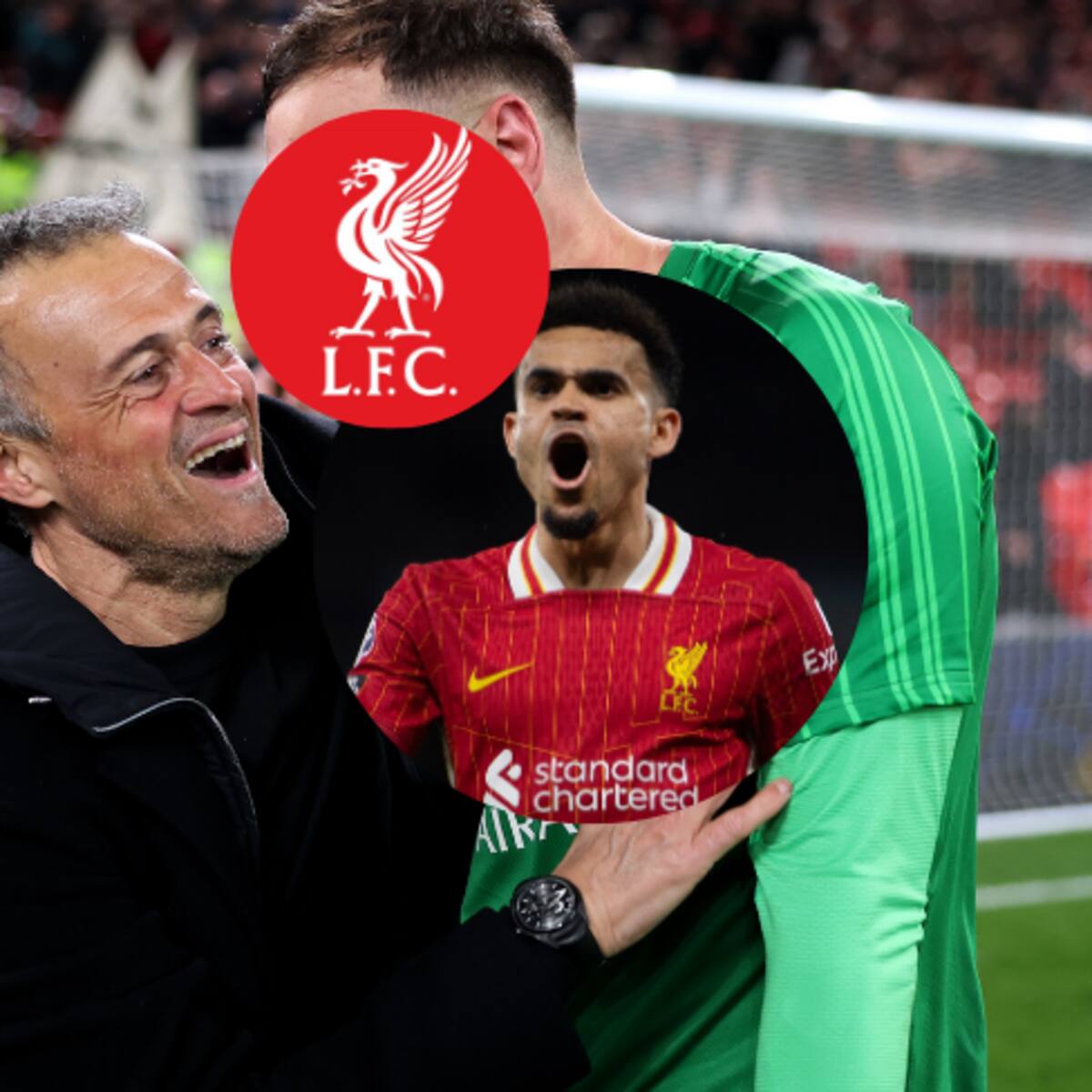 Luis Enrique aplaudió a Luis Díaz y los suyos, a pesar de la eliminación de Liverpool en Champions