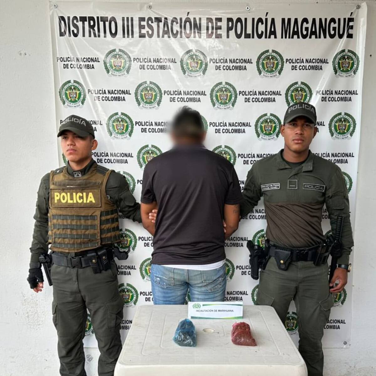 Reportan cinco capturas en Magangué tras operativos de la Policía Bolívar