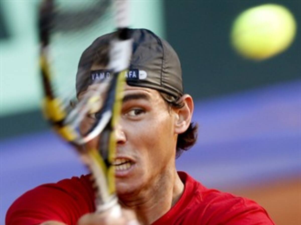 Nadal y Verdasco entrenaron de cara al juego de Copa Davis ante Ucrania