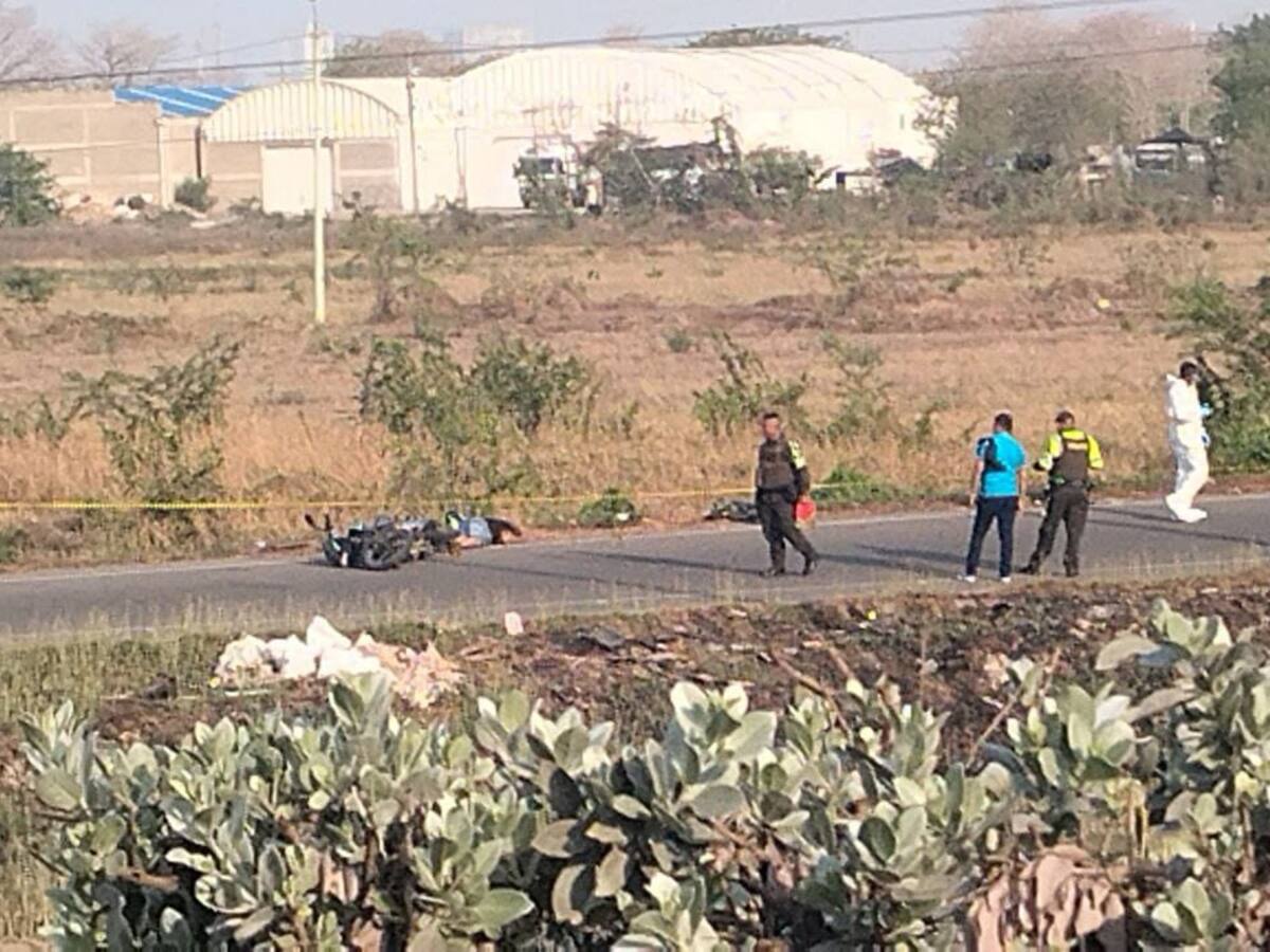 No fue sicariato: falleció motociclista por accidente de tránsito en Turbaco