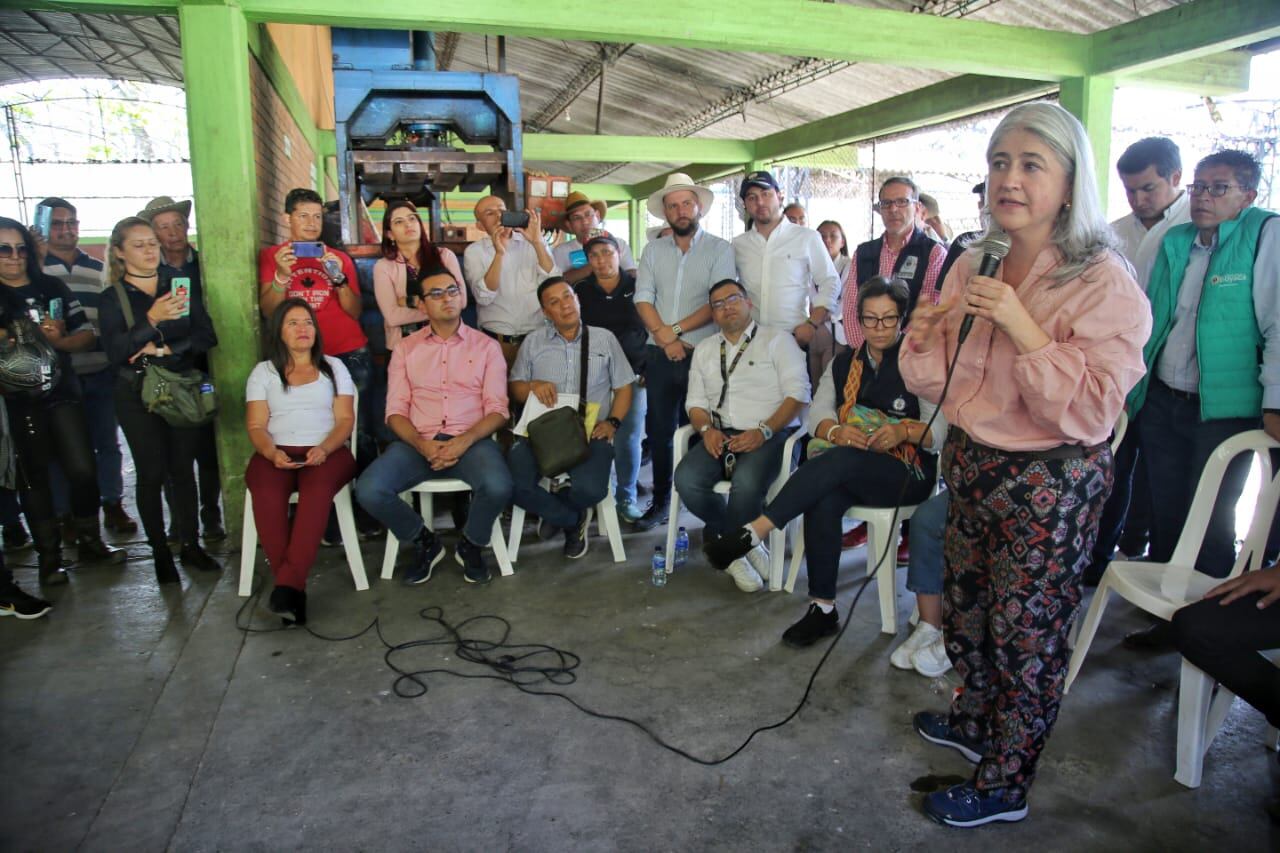 Catalina Velasco MinVivienda en Garagoa / Foto: MinVivienda