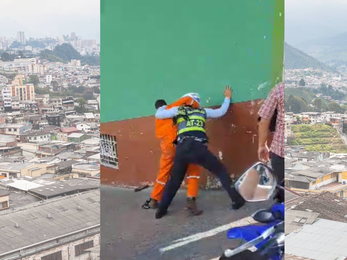 Ciudadano agrede a agente de tránsito en Manizales por un comparendo que le había impuesto