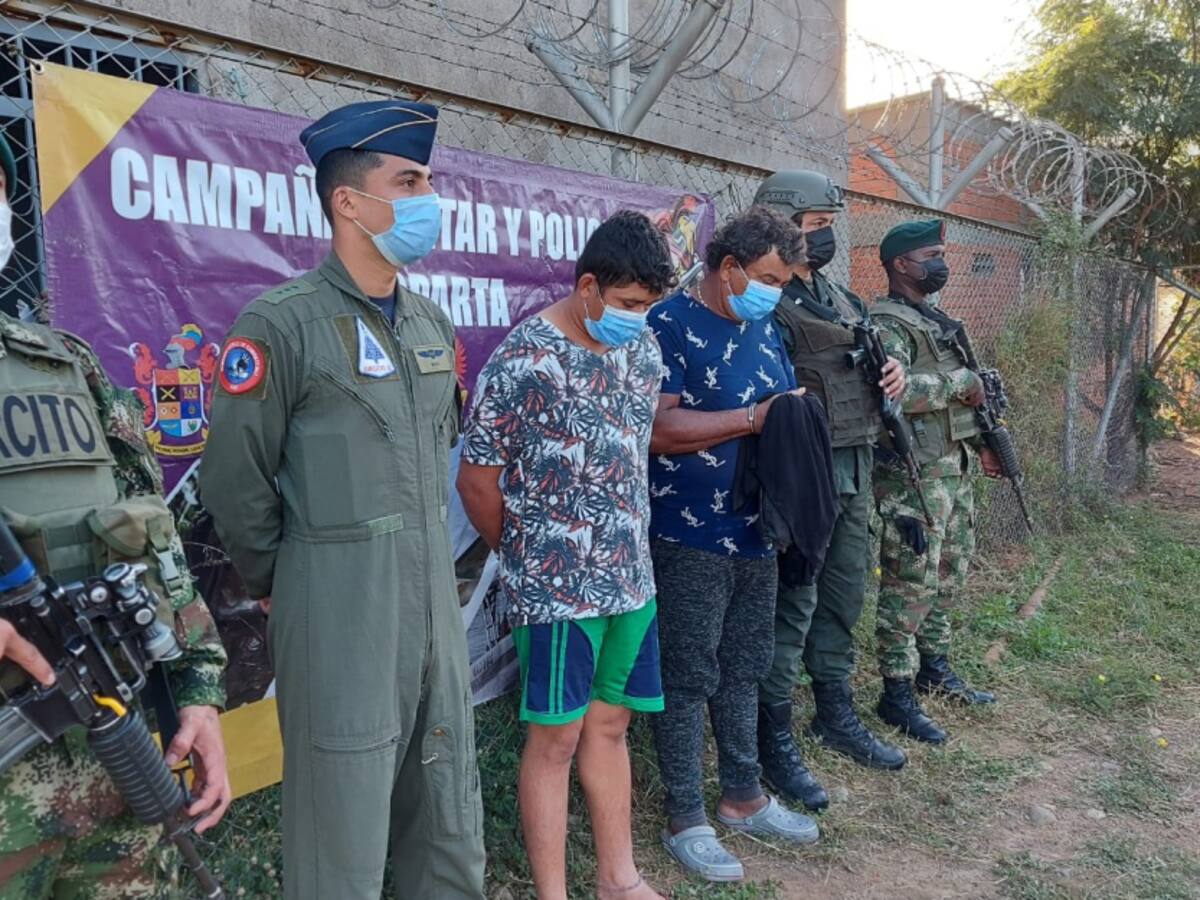 Ejército Nacional capturó a dos hombres en el municipio de Tibú
