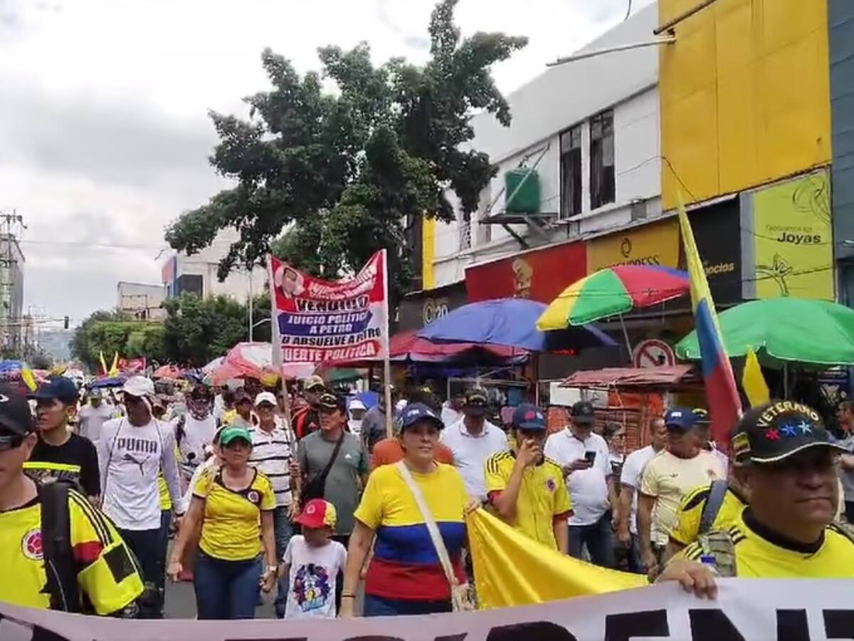 Cúcuta participó en las marchas en contra del Gobierno Nacional