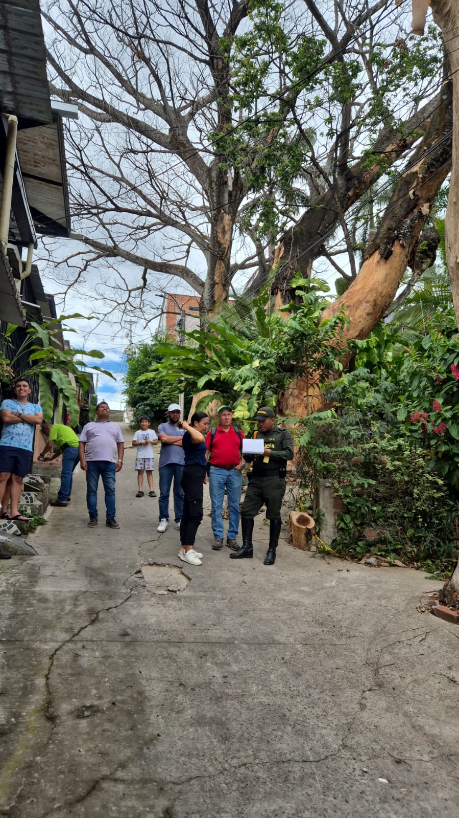 Calculan que unas 50 personas y cerca de 15 viviendas podrían verse afectadas. Foto  Comunidad.