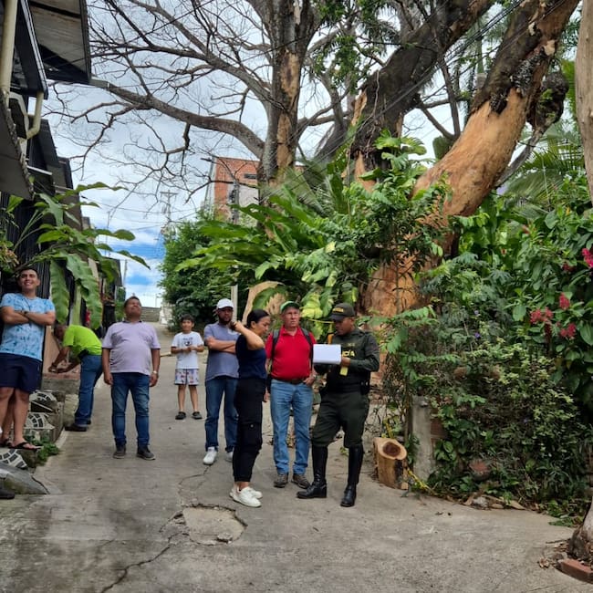 Calculan que unas 50 personas y cerca de 15 viviendas podrían verse afectadas. Foto Comunidad.