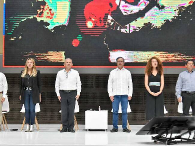 El presidente Gustavo Petro en Yumbo, Valle.