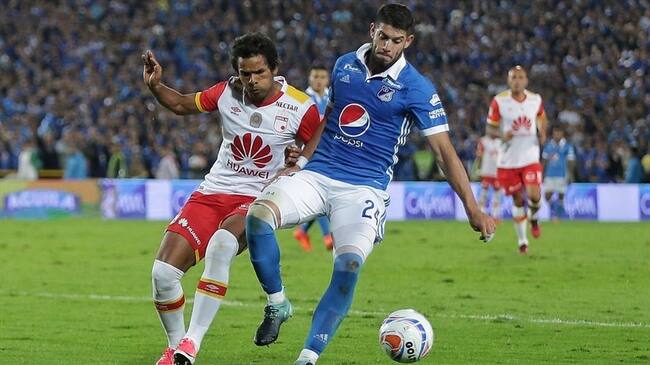 Millonarios derrotó a Santa Fe en el primer partido de la final de la Liga Águila. Foto: Colprensa