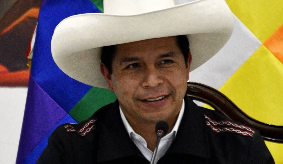 El presidente peruano, Pedro Castillo.     Foto: Getty