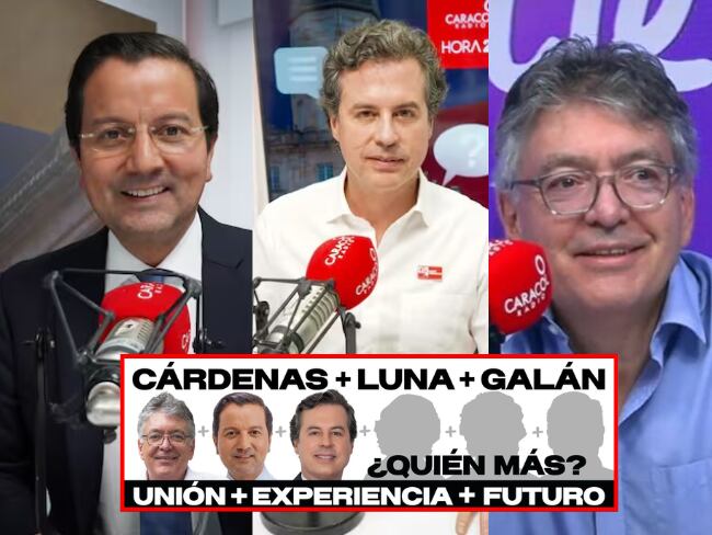 Galán, Luna y Cárdenas anuncian alianza para definir candidato único para 2026: “va a ir creciendo”