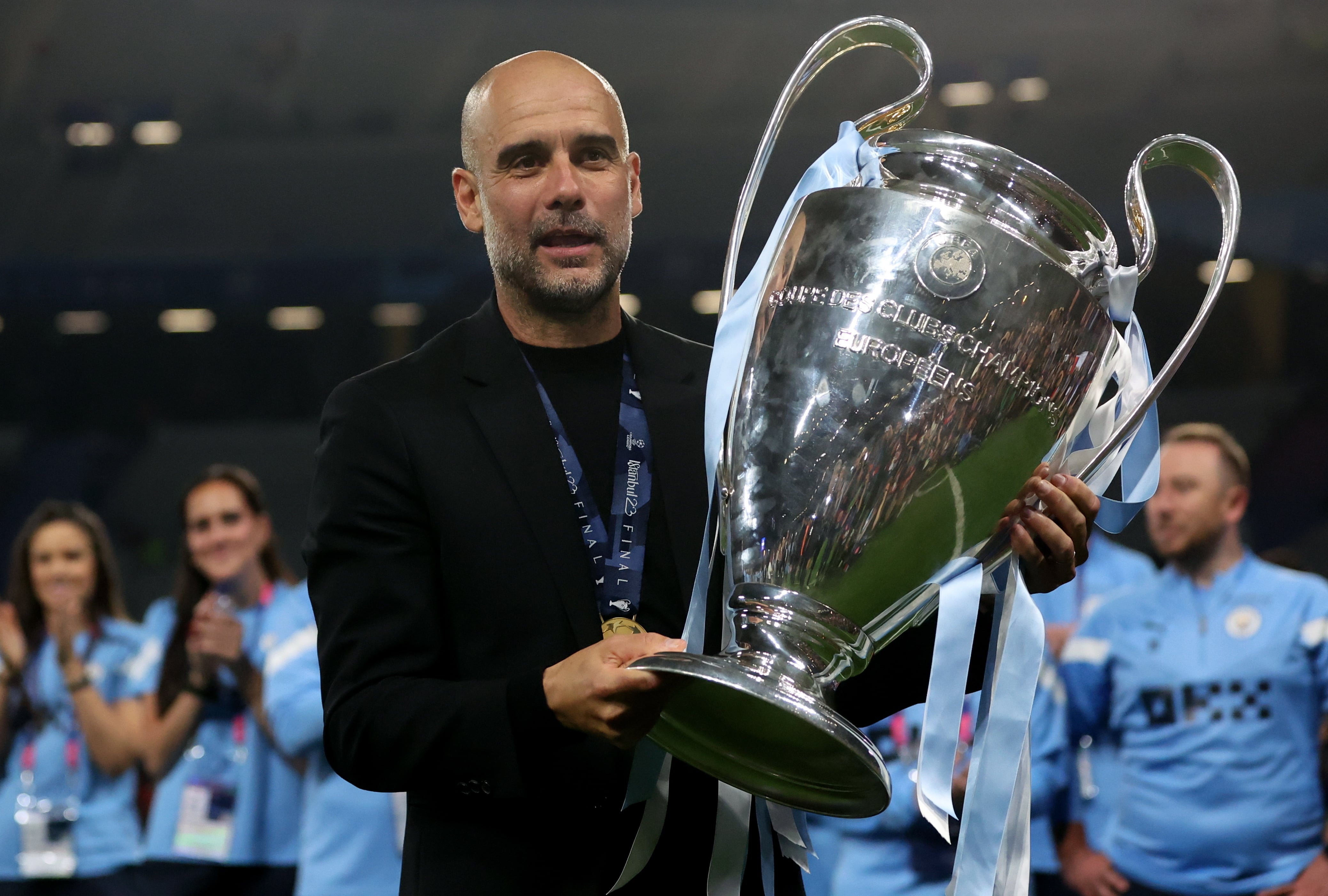 Pep Guardiola, entrenador del Manchester City en la final de la Champions League | Foto: EFE