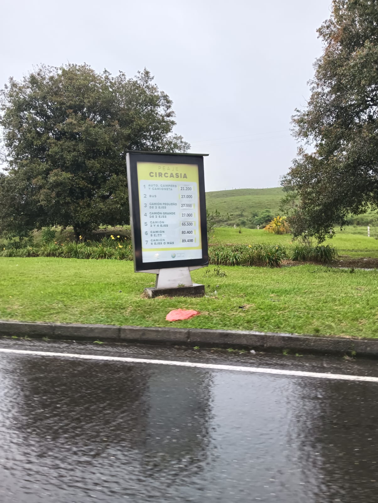 Nuevas Tarifas en el peaje de Circasia en autopistas del café entre Armenia y Pereira. Foto: Adrián Trejos