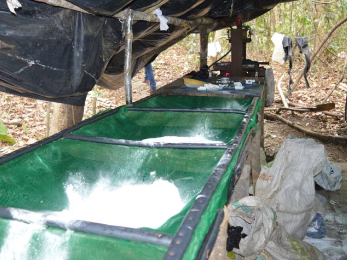 Desmantelan gigantesco cristalizadero de cocaína en Urabá