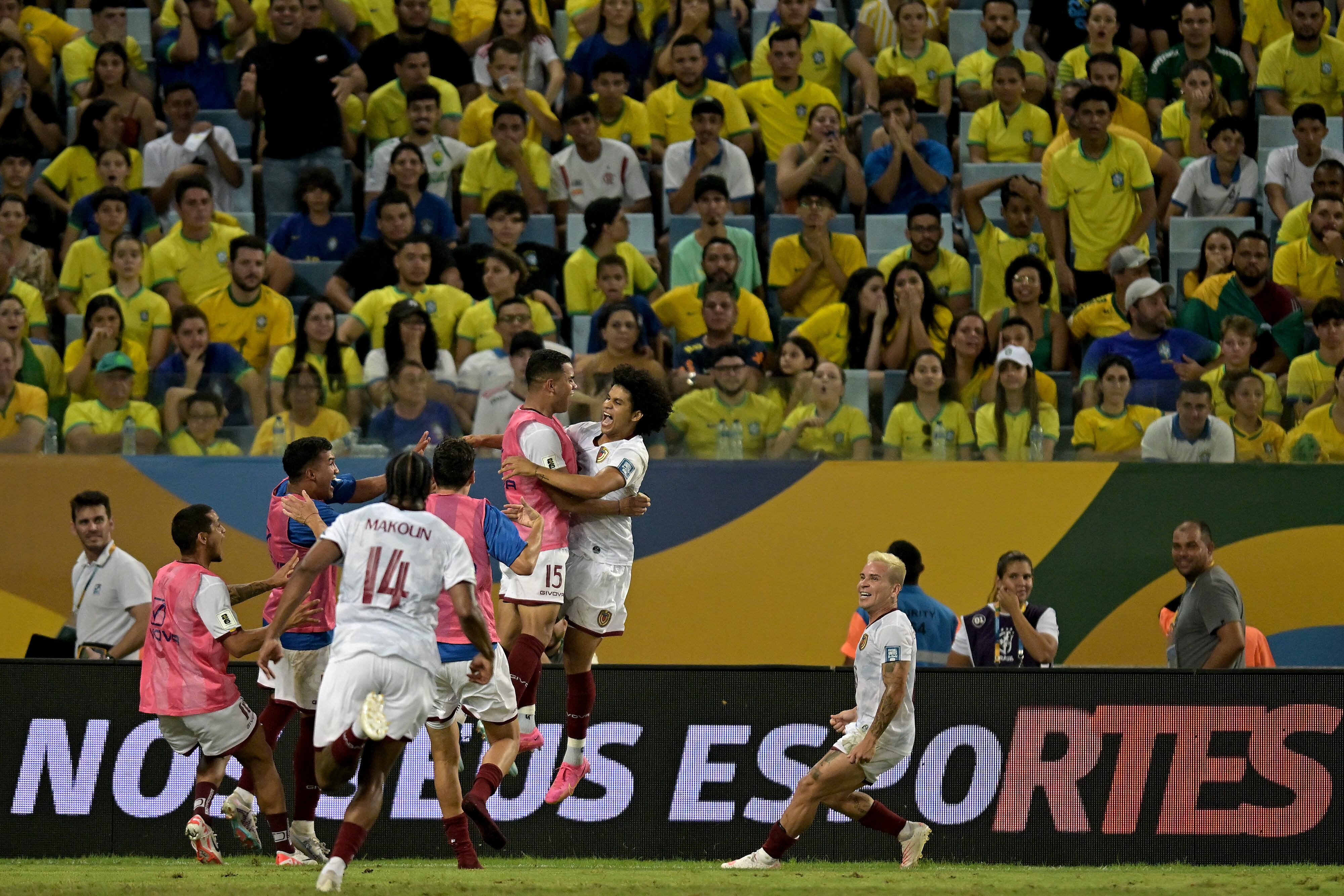 Venezuela consiguió un histórico empate en casa de Brasil. (Photo by Pedro Vilela/Getty Images)