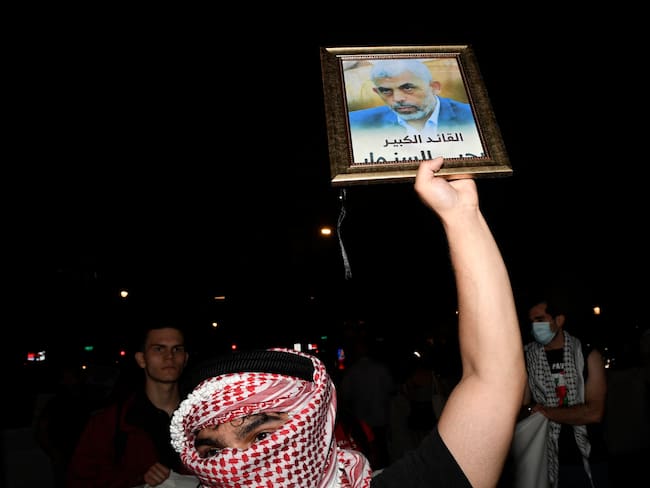 Los responsables del grupo advirtieron que el objetivo es un fin definitivo de la guerra y no una pausa en las agresiones.
(Foto: MATTHEW HATCHER/AFP via Getty Images)