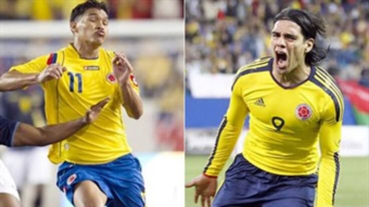 Teo y Falcao en la delantera de Colombia para el juego ante Jamaica