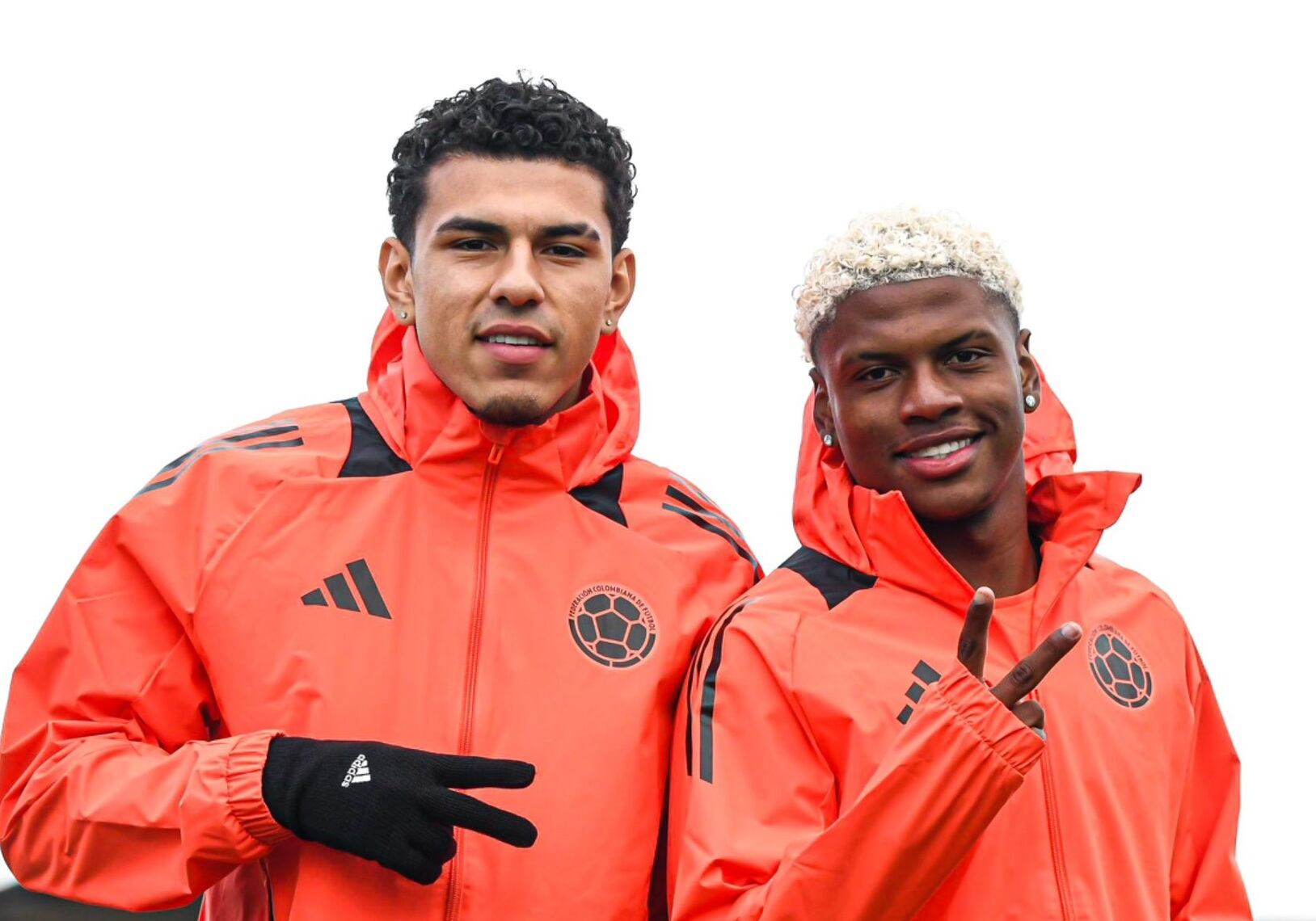 Emilio Aristizábal y Óscar Perea, jugadores de la Selección Colombia Sub-20