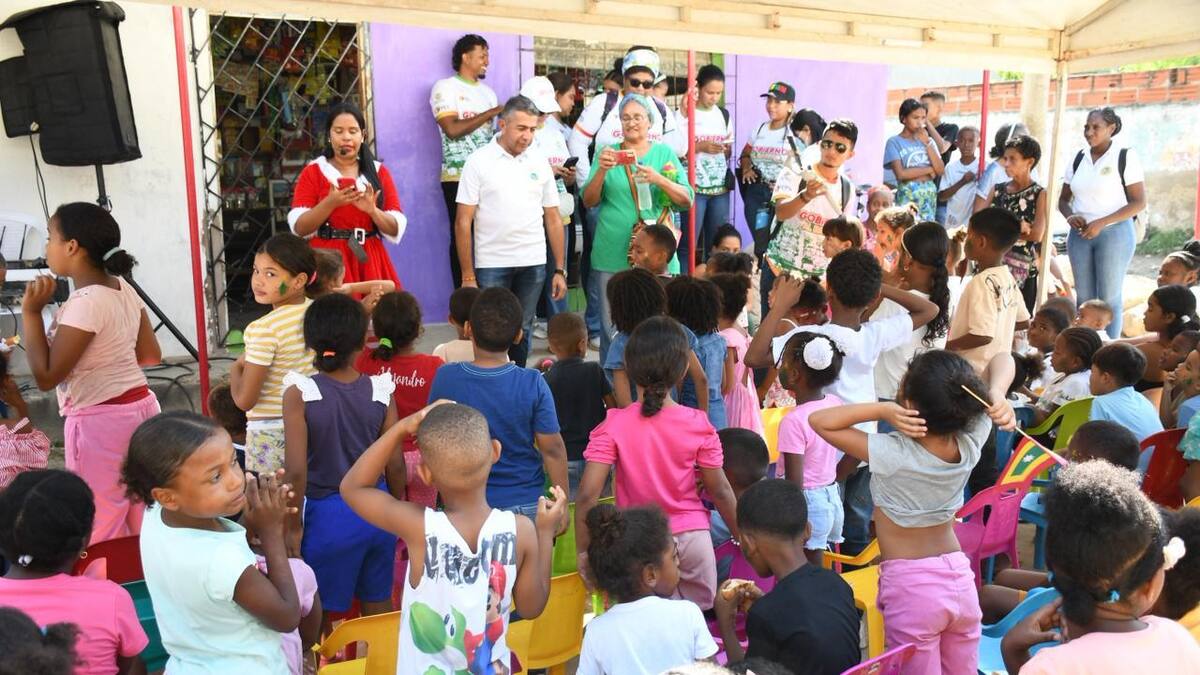 Gobierno al Barrio llegó hasta Pantano de Vargas: hubo actividades con niños y niñas